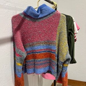Fate Multicolor Cowl Neck Sweater